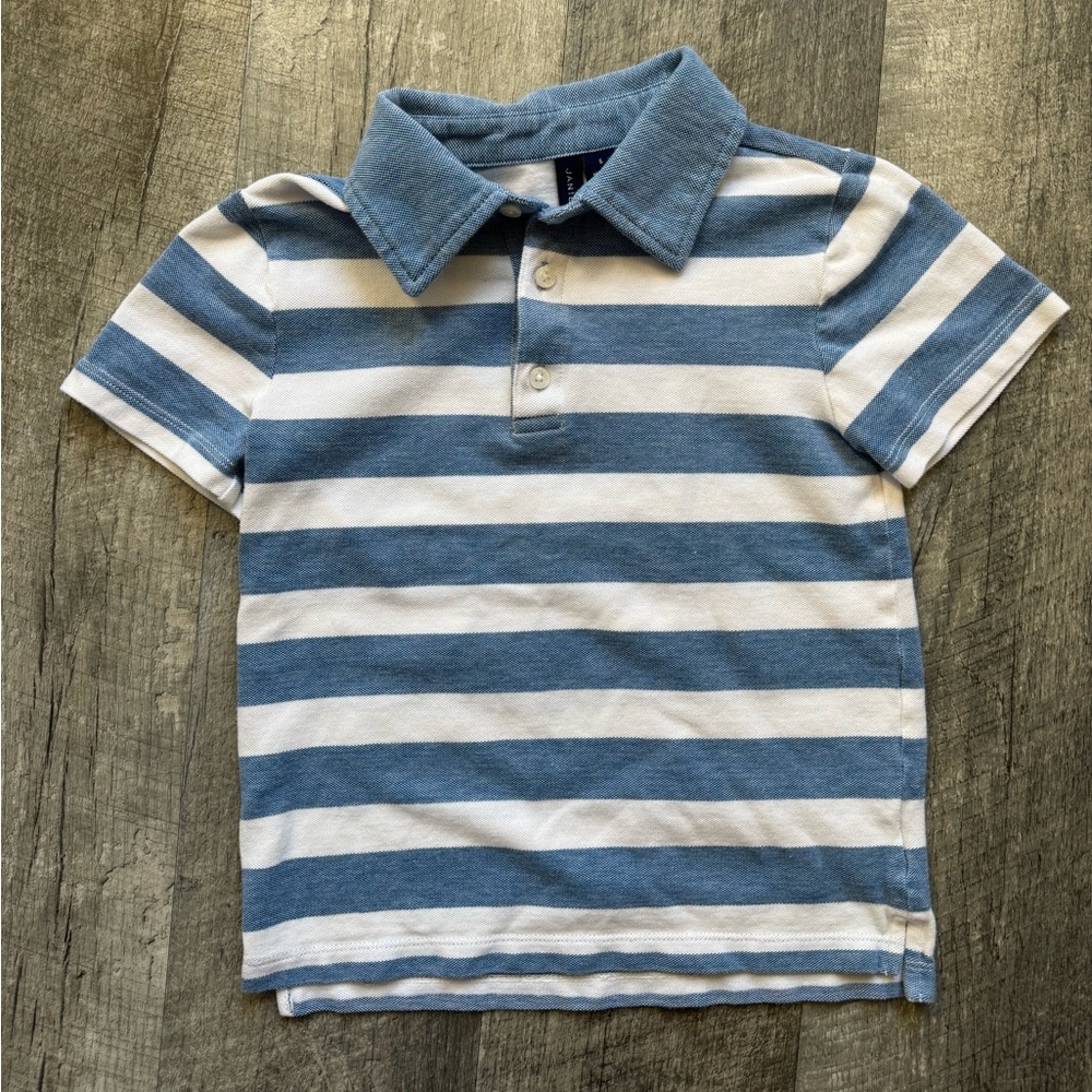 Boys Janie and Jack striped pique polo size 6